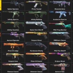 EU 【2 KNIVES | 49 SKINS】 4800 VP | Outpost Melee | Prism III Axe | Spline Operator | Prime Vandal | Hivemind Ares | Cavalier Vandal 1